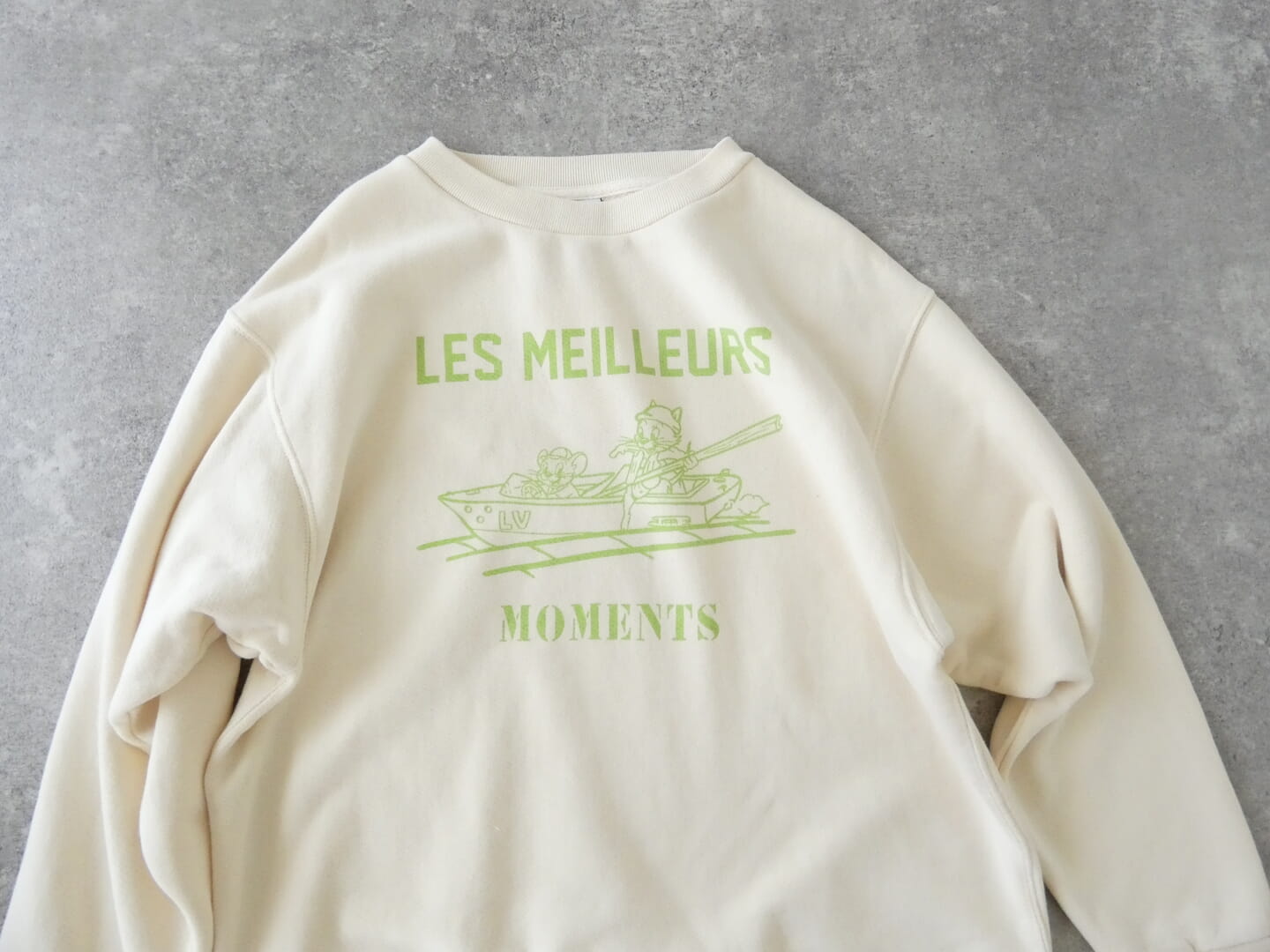SOUFFLE 裏微起毛BASICプリントスウェット LES MEILLEURS MOMENTSの商品画像21