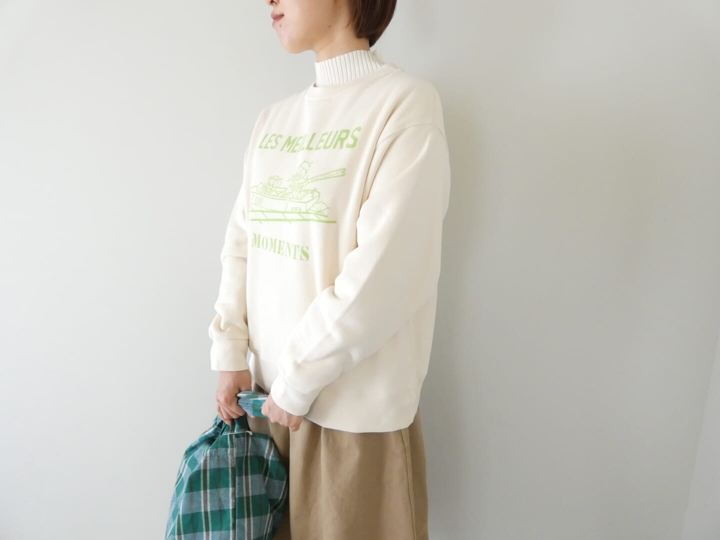 SOUFFLE 裏微起毛BASICプリントスウェット LES MEILLEURS MOMENTSの商品画像8