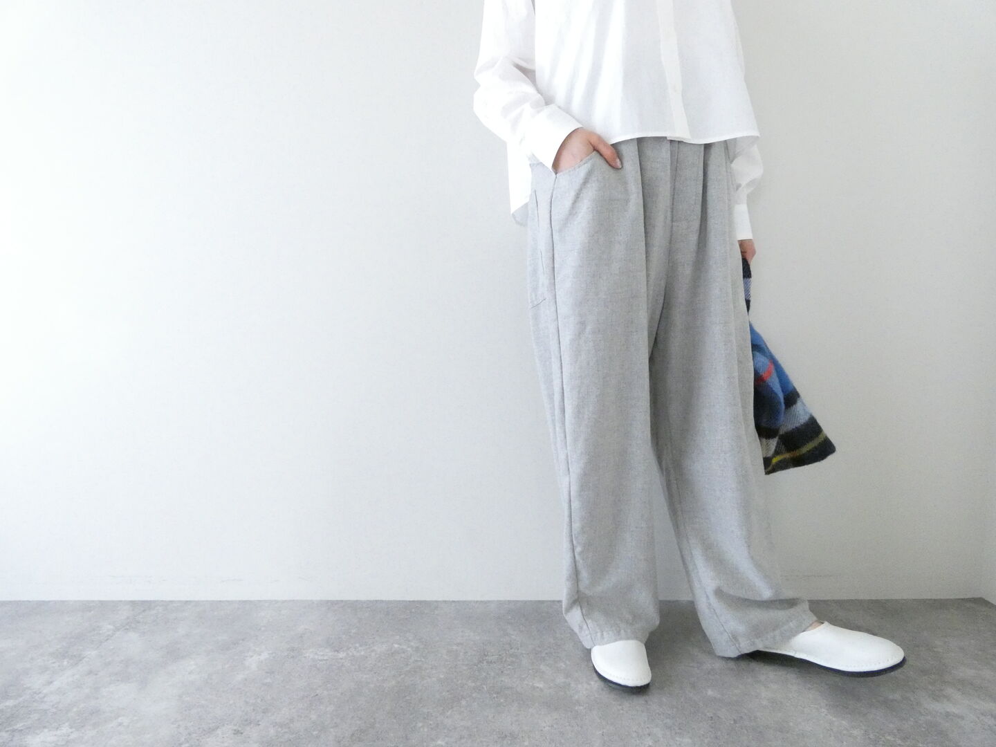 NARU ウールリサイクルクロスノッポパンツの商品画像6