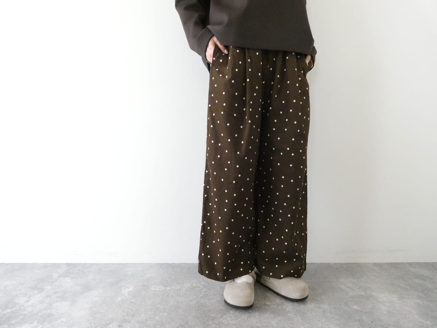 grin(グリン) シャツコールミニドットイージーパンツの商品画像7