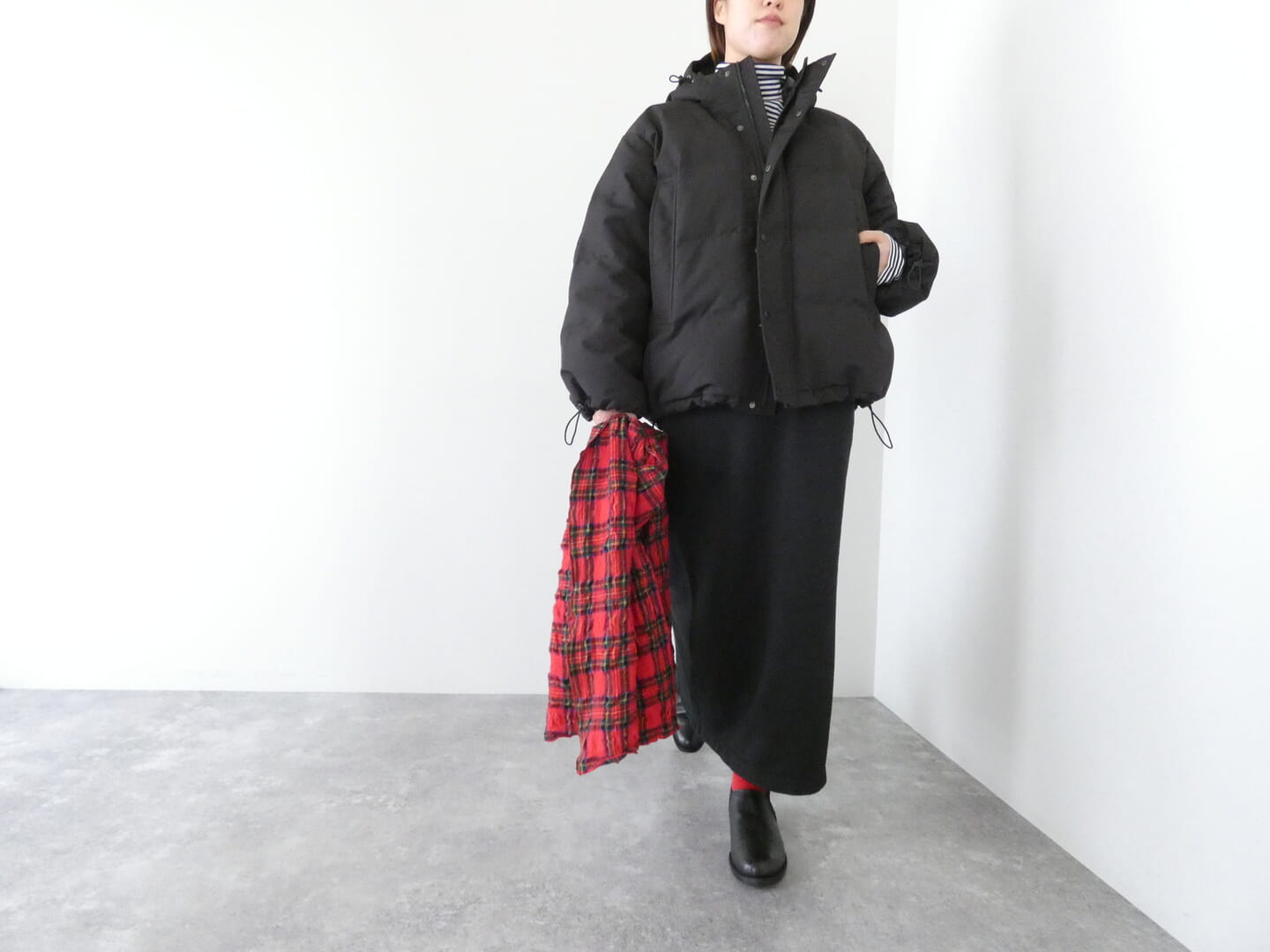 DANTON(ダントン) ポリエステルタッサーダウンフードジャケットの商品画像8