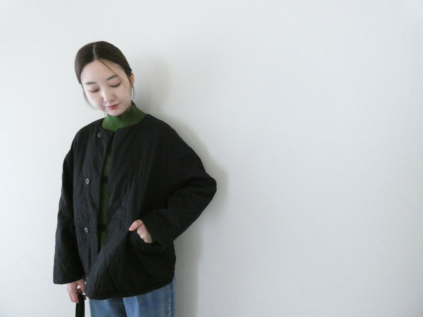 LAITERIE(レイトリー) シャンブレーキルトジャケットの商品画像7