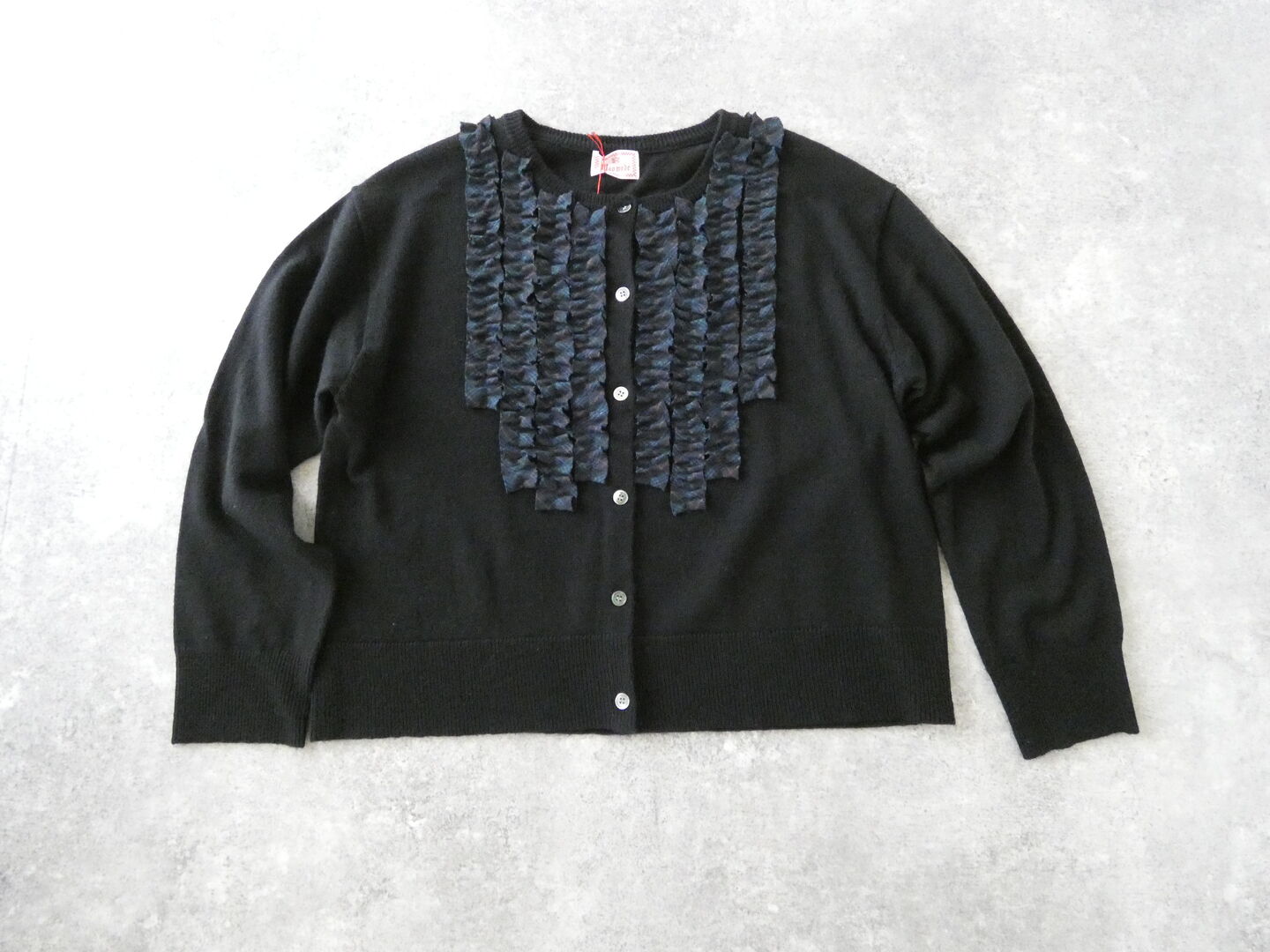 mao made(マオメイド) ふりふりフリルクルーネックカーディガンの商品画像12
