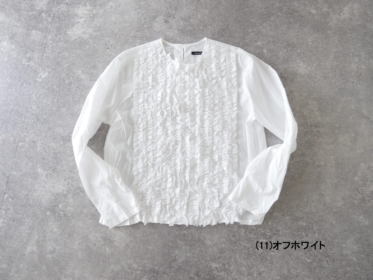mizuiro ind(ミズイロインド) フリルシャツプルオーバーの商品画像12