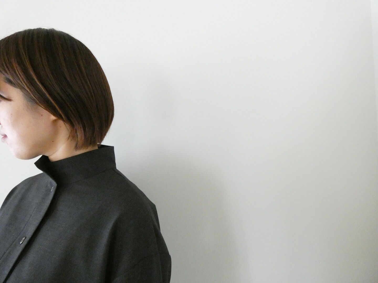 mizuiro ind(ミズイロインド) stand collar P/O shirtの商品画像2