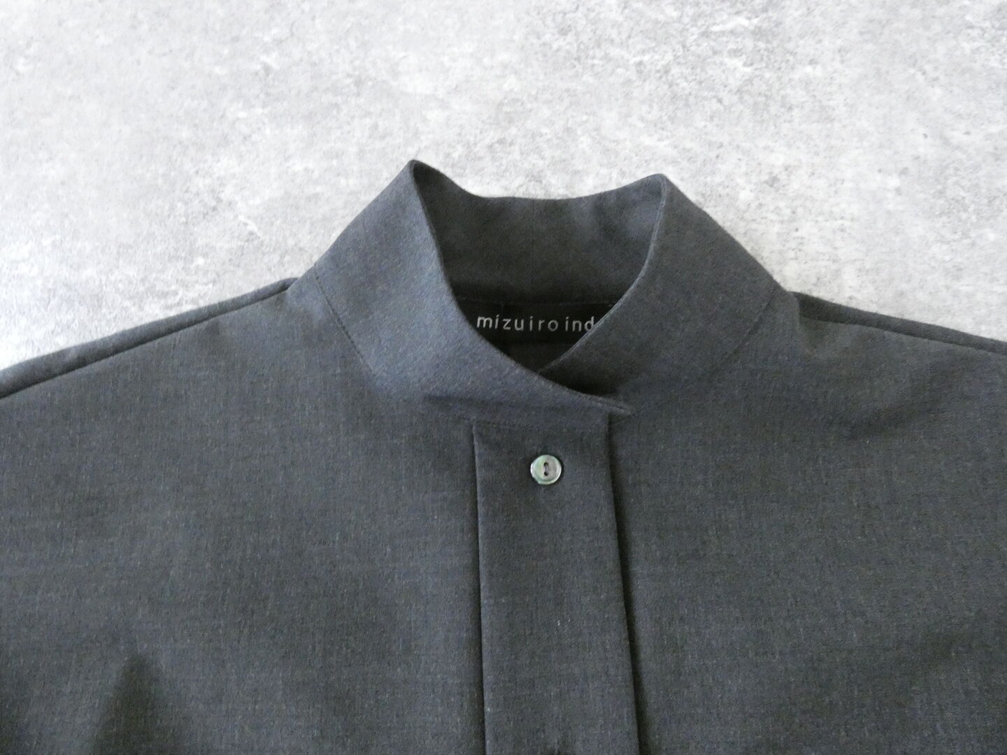 mizuiro ind(ミズイロインド) stand collar P/O shirtの商品画像21