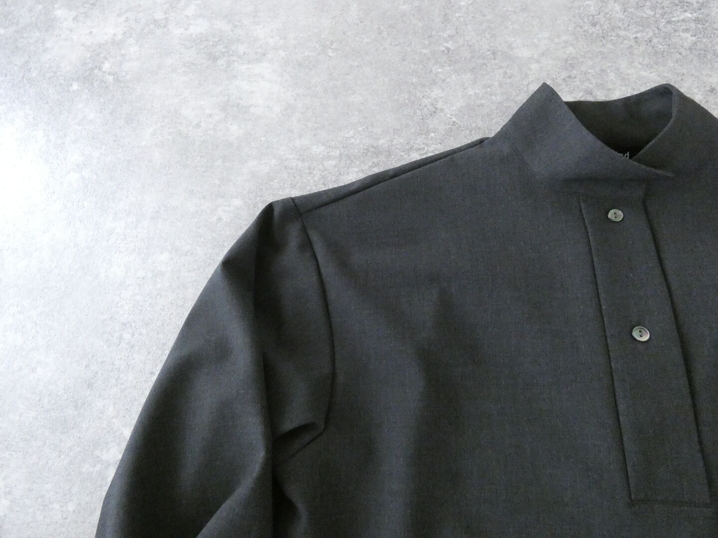 mizuiro ind(ミズイロインド) stand collar P/O shirtの商品画像22