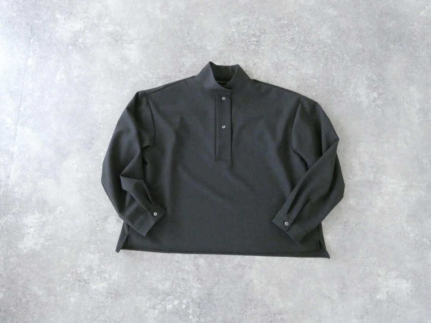 mizuiro ind(ミズイロインド) stand collar P/O shirtの商品画像3