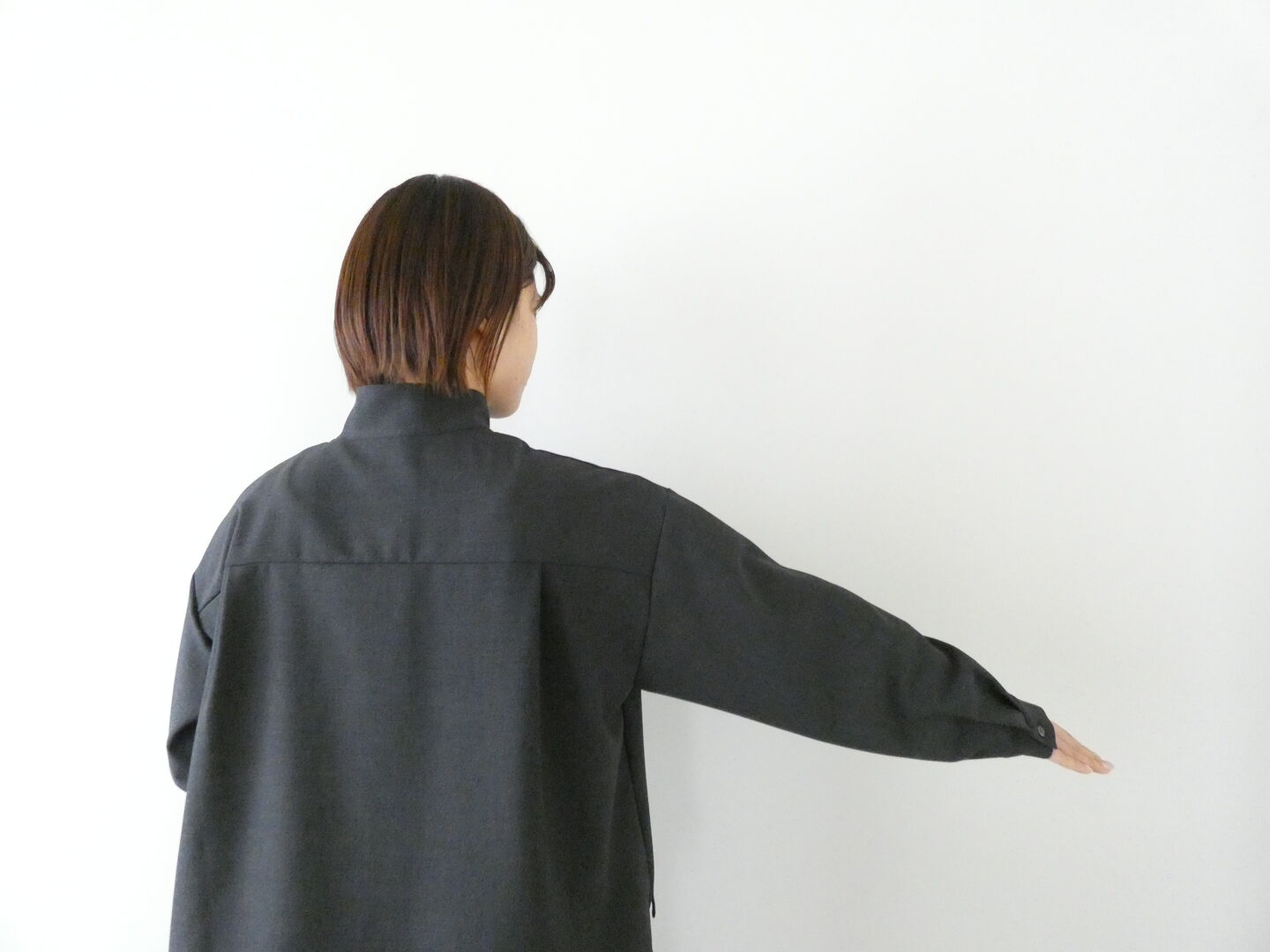mizuiro ind(ミズイロインド) stand collar P/O shirtの商品画像6
