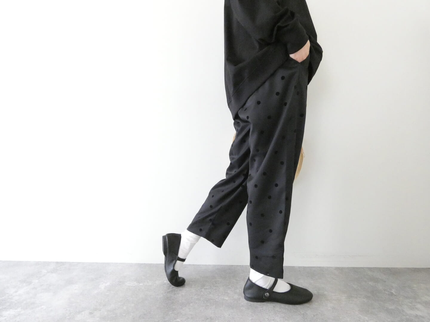 mizuiro ind(ミズイロインド) flocking print pt フロッキングプリントパンツの商品画像7