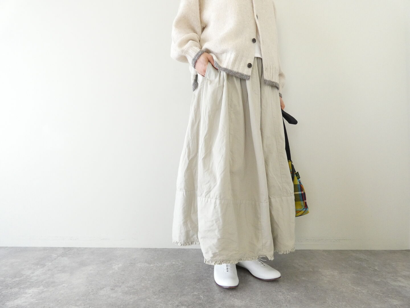 ROBE de PEAU(ローブ デ ポー) コクーンヘムフリルスカートの商品画像6