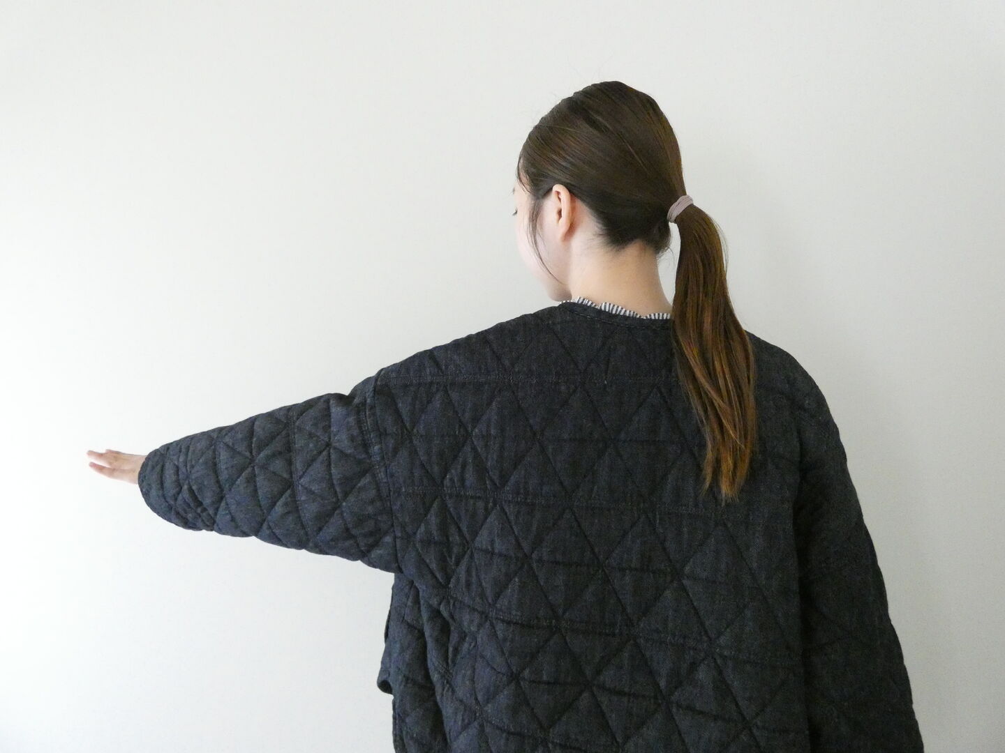 tumugu(ツムグ) コットンリネンデニムキルティングジャケットの商品画像5