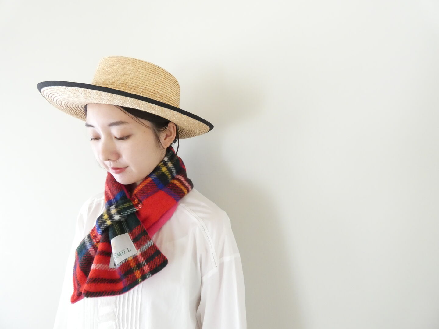 TWEEDMILL(ツイードミル) 別注チェック×フリースマフラーの商品画像4