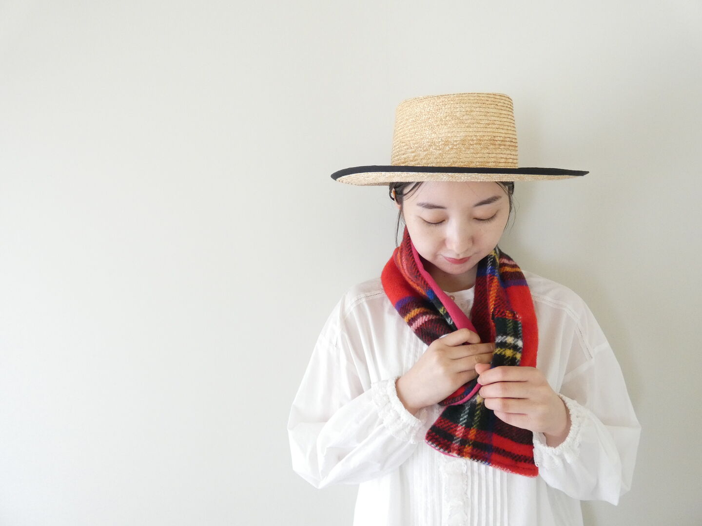 TWEEDMILL(ツイードミル) 別注チェック×フリースマフラーの商品画像6