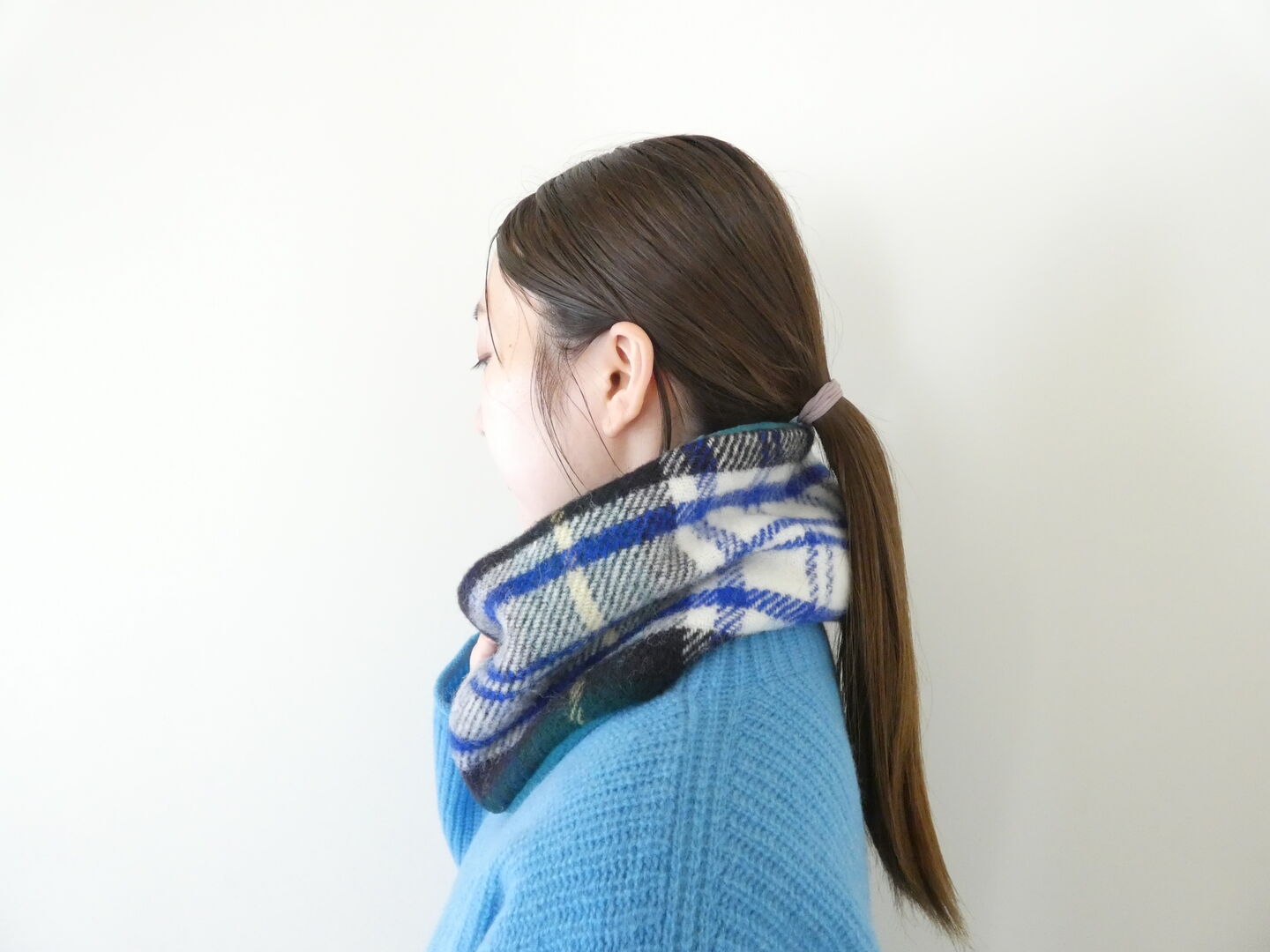 TWEEDMILL(ツイードミル) 別注チェック×フリーススヌード20cmの商品画像3