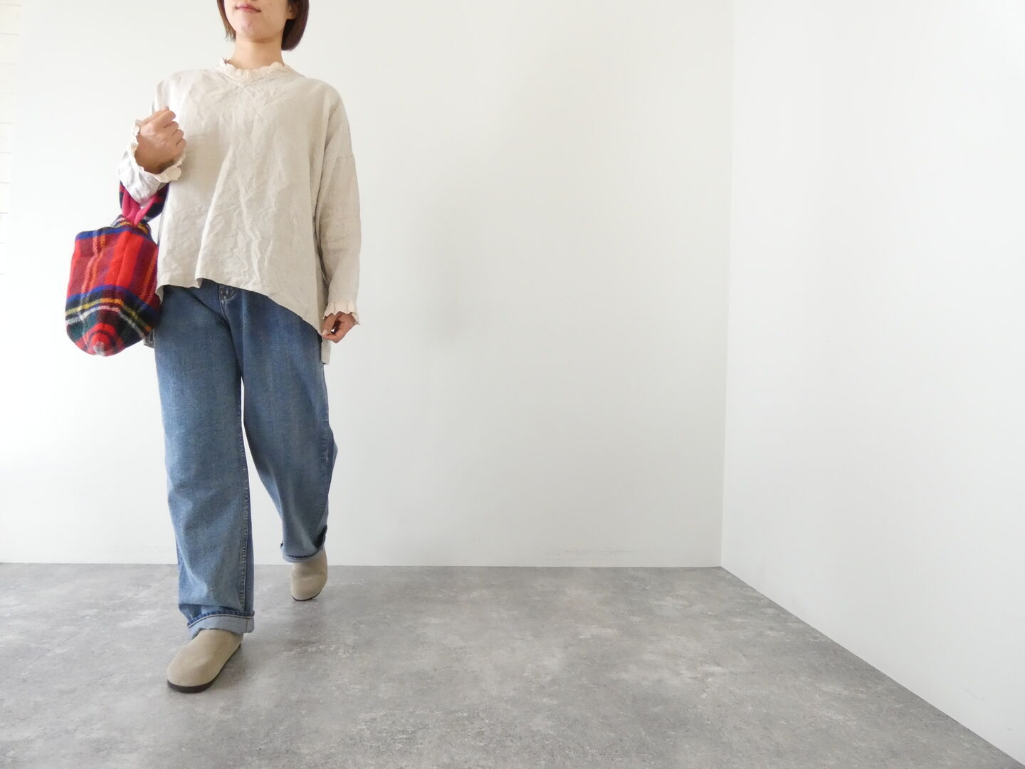 ichiAntiquite's(イチアンティークス) LINEN CANVAS BRUSHED WASHER PULLOVERの商品画像1