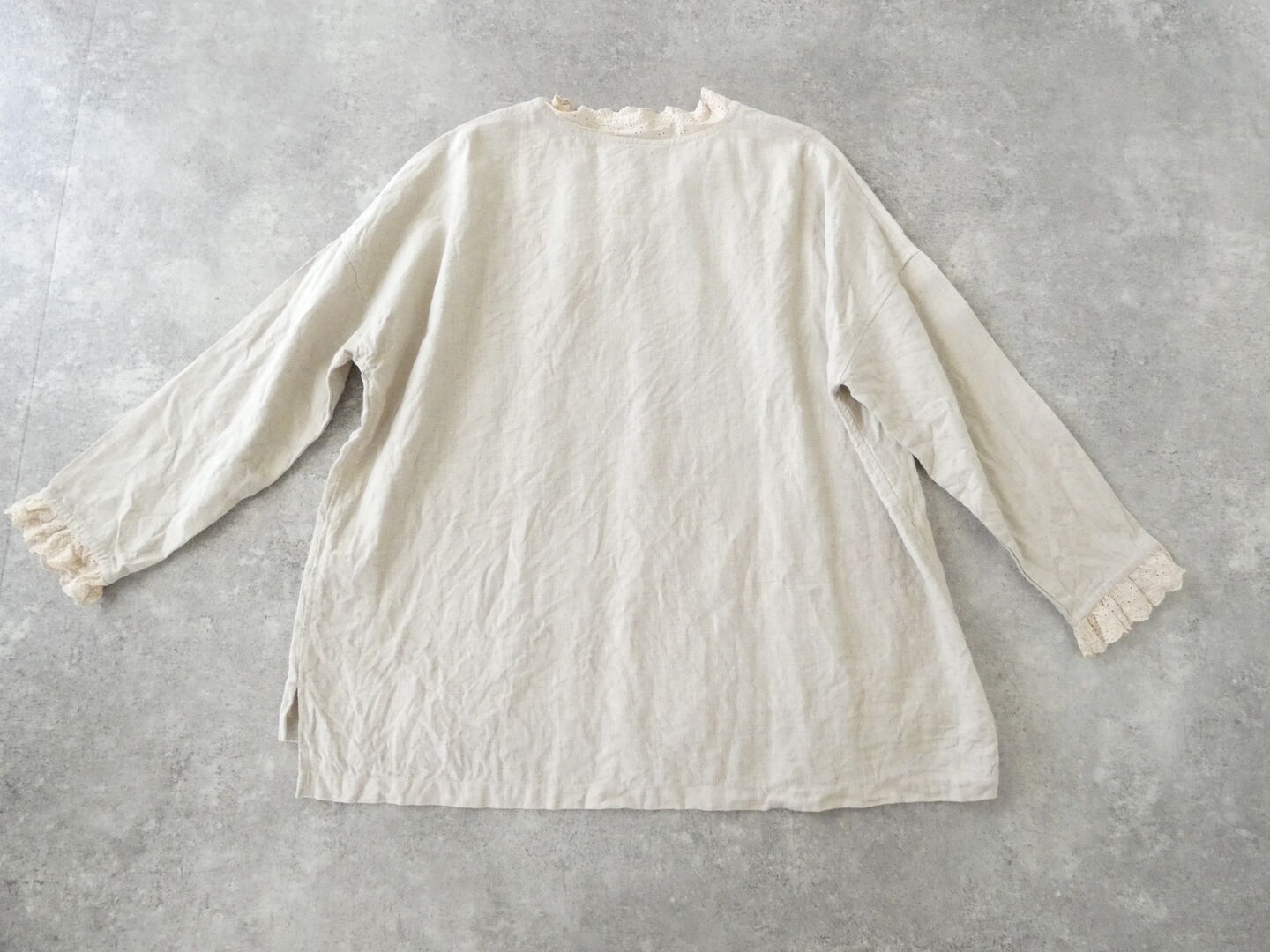 ichiAntiquite's(イチアンティークス) LINEN CANVAS BRUSHED WASHER PULLOVERの商品画像11