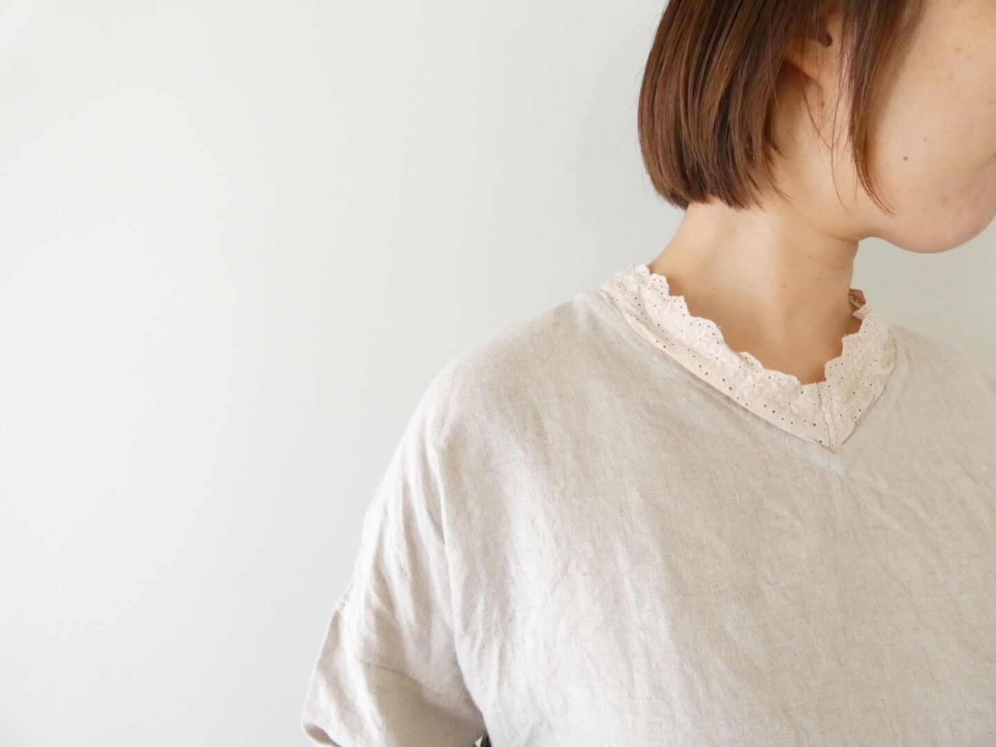 ichiAntiquite's(イチアンティークス) LINEN CANVAS BRUSHED WASHER PULLOVERの商品画像3