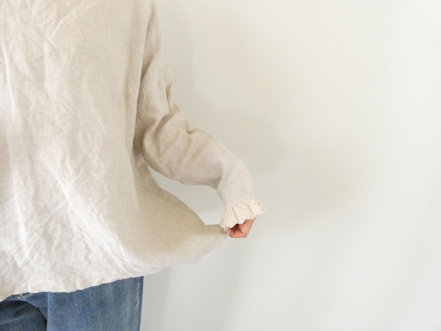 ichiAntiquite's(イチアンティークス) LINEN CANVAS BRUSHED WASHER PULLOVERの商品画像4