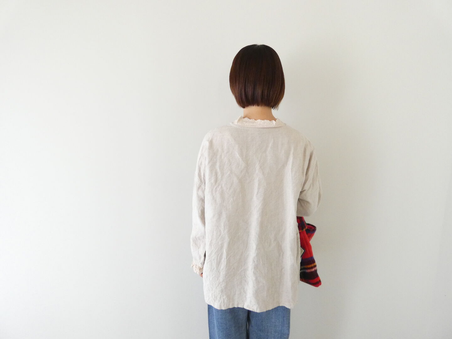 ichiAntiquite's(イチアンティークス) LINEN CANVAS BRUSHED WASHER PULLOVERの商品画像9