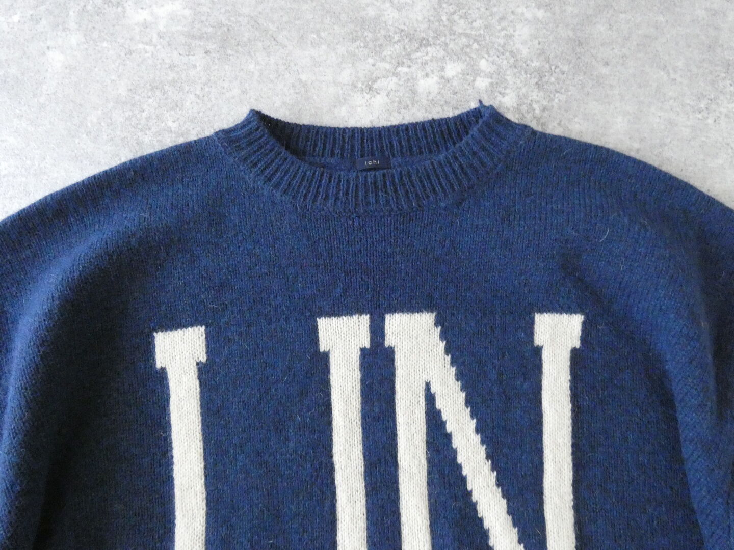 ichi(イチ) シェットランドウールプルオーバー「UN」の商品画像18
