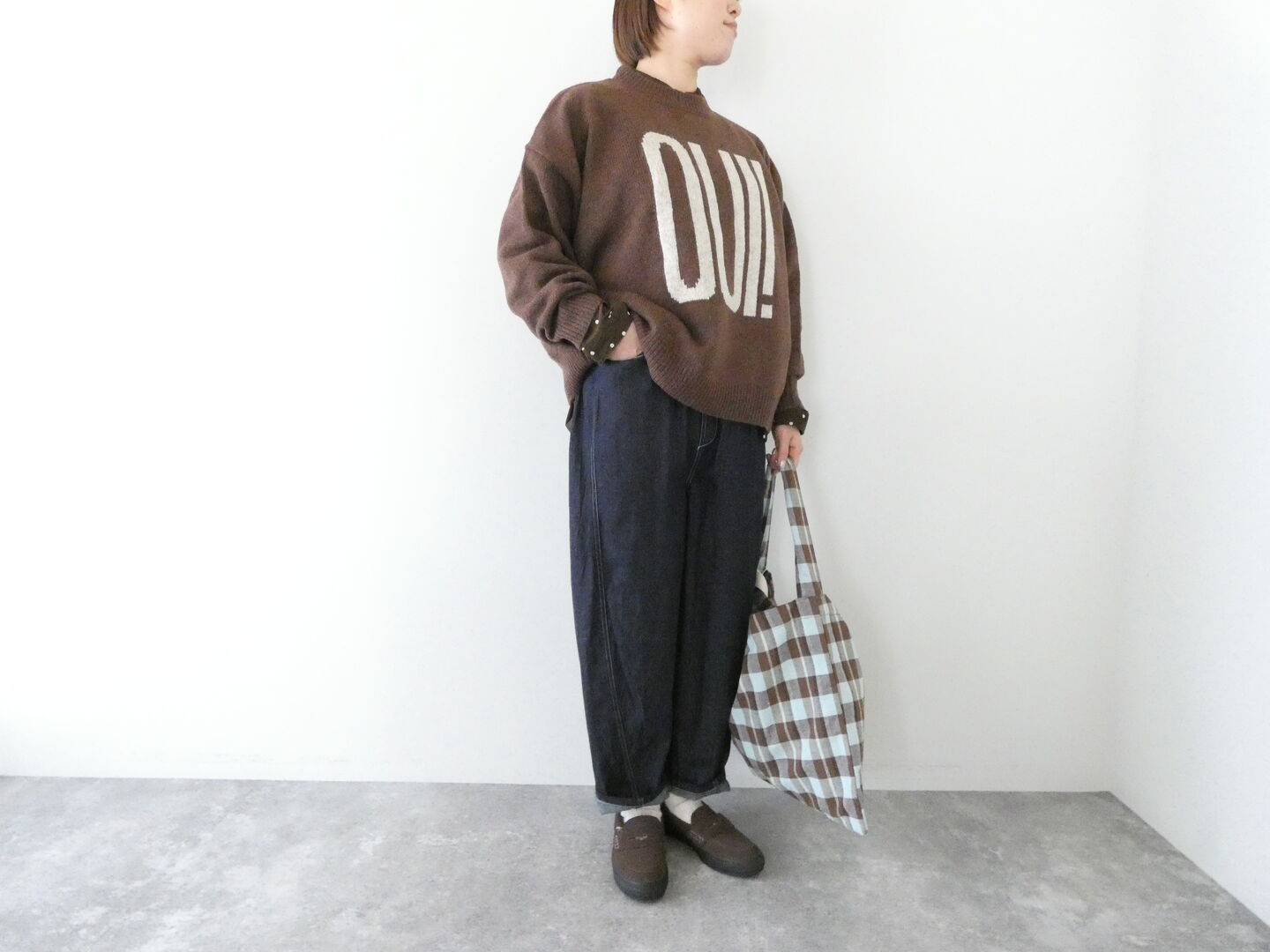 ichi(イチ) シェットランドウール PULLOVER「OUI!」の商品画像1