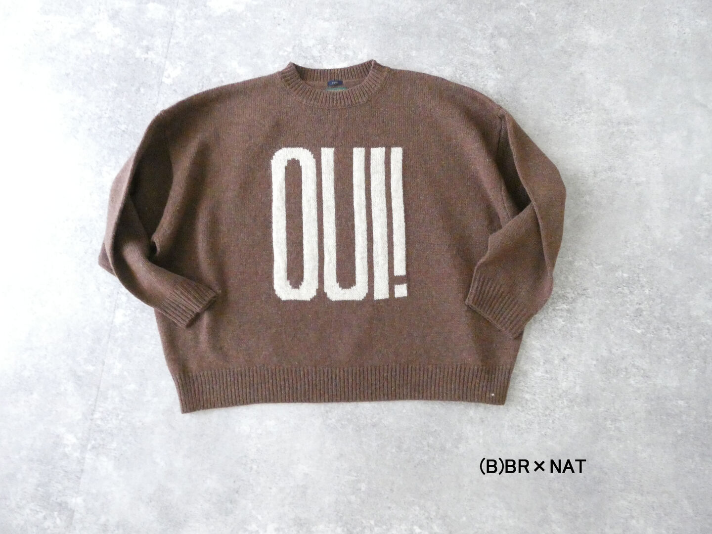 ichi(イチ) シェットランドウール PULLOVER「OUI!」の商品画像11