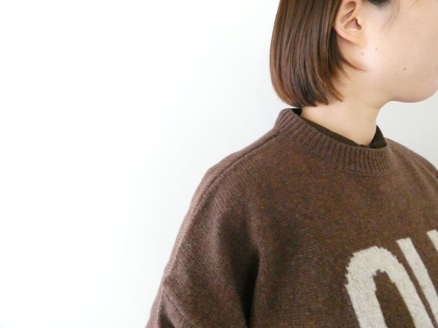 ichi(イチ) シェットランドウール PULLOVER「OUI!」の商品画像16