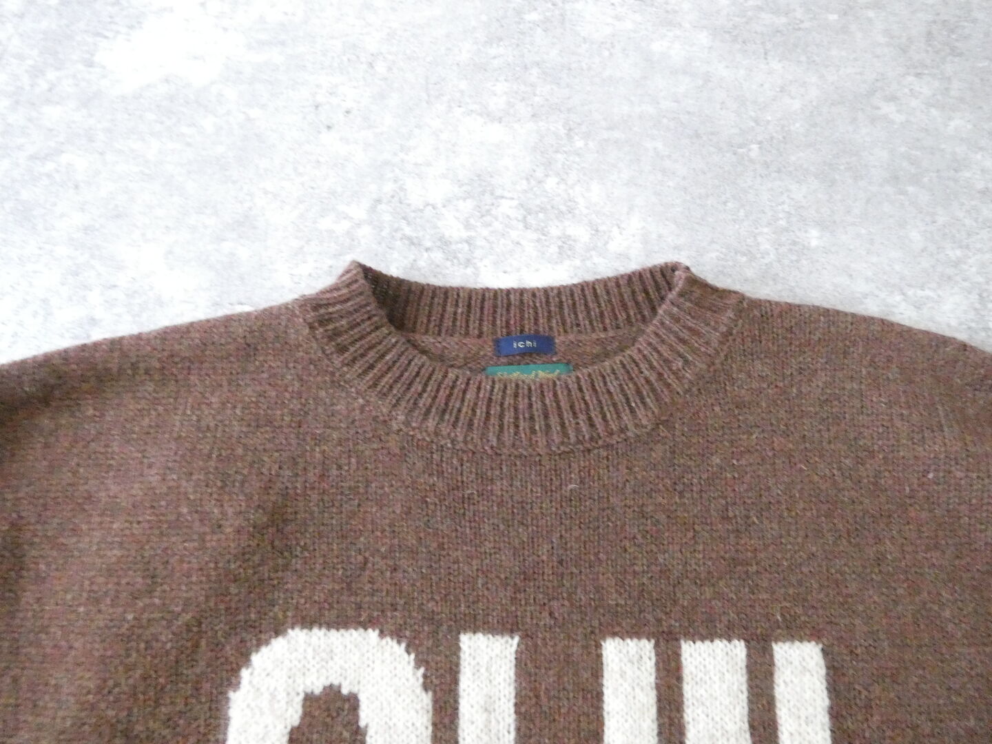 ichi(イチ) シェットランドウール PULLOVER「OUI!」の商品画像18