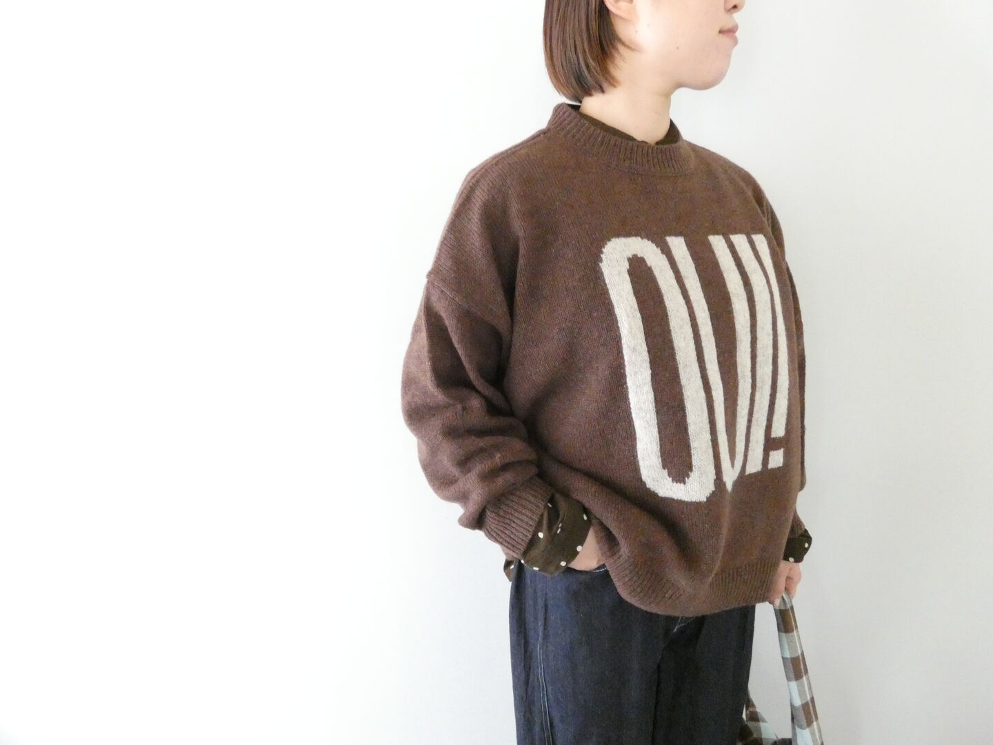 ichi(イチ) シェットランドウール PULLOVER「OUI!」の商品画像2