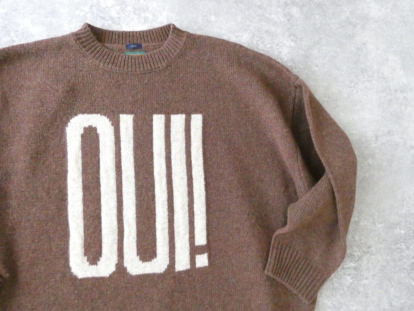 ichi(イチ) シェットランドウール PULLOVER「OUI!」の商品画像20