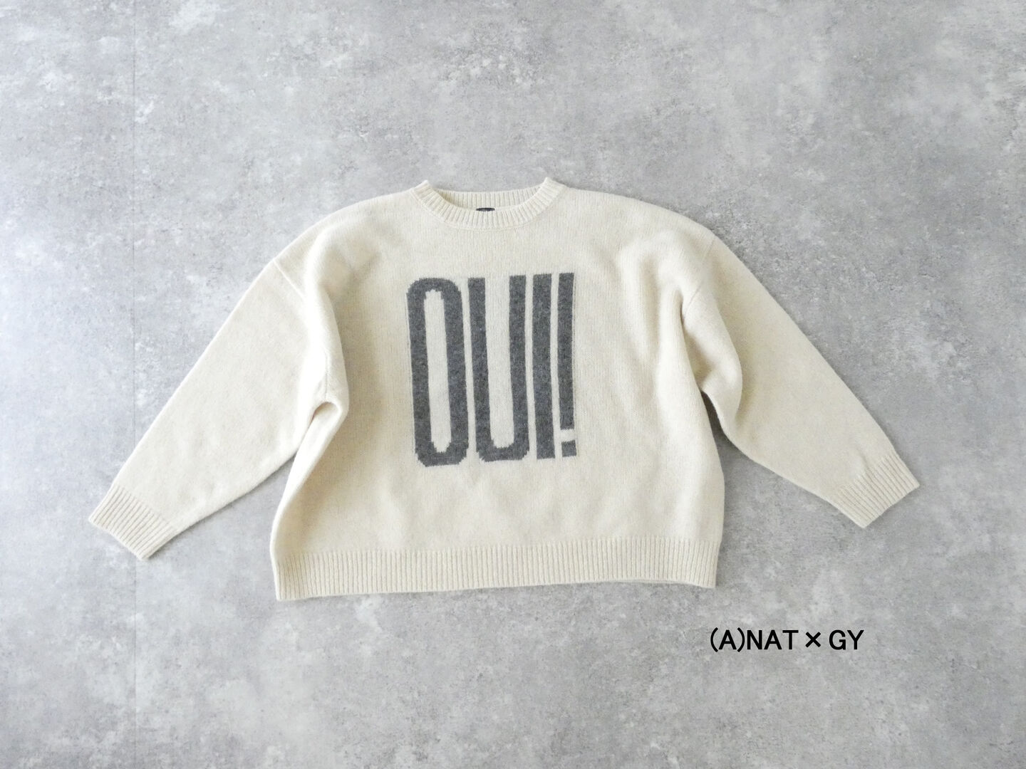 ichi(イチ) シェットランドウール PULLOVER「OUI!」の商品画像28