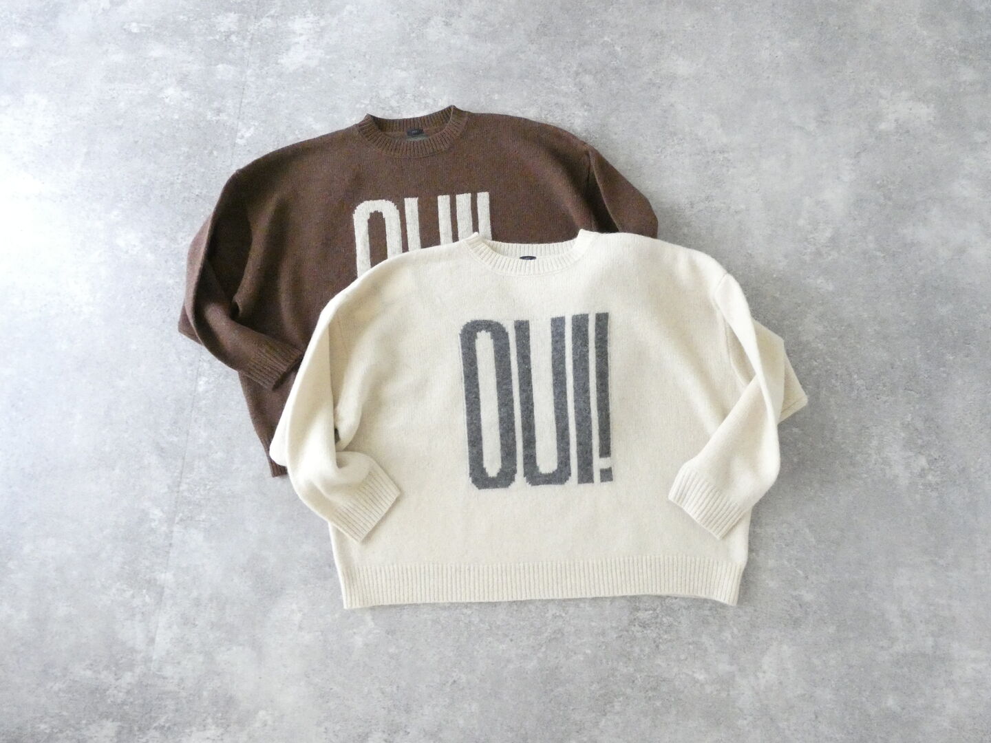 ichi(イチ) シェットランドウール PULLOVER「OUI!」の商品画像3