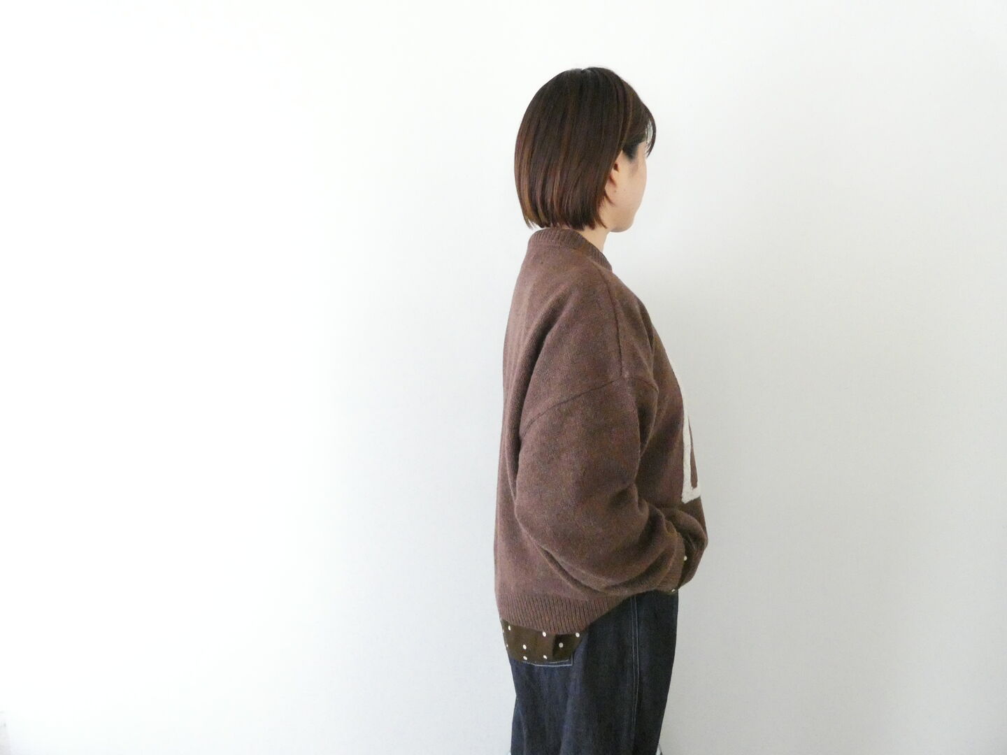 ichi(イチ) シェットランドウール PULLOVER「OUI!」の商品画像4