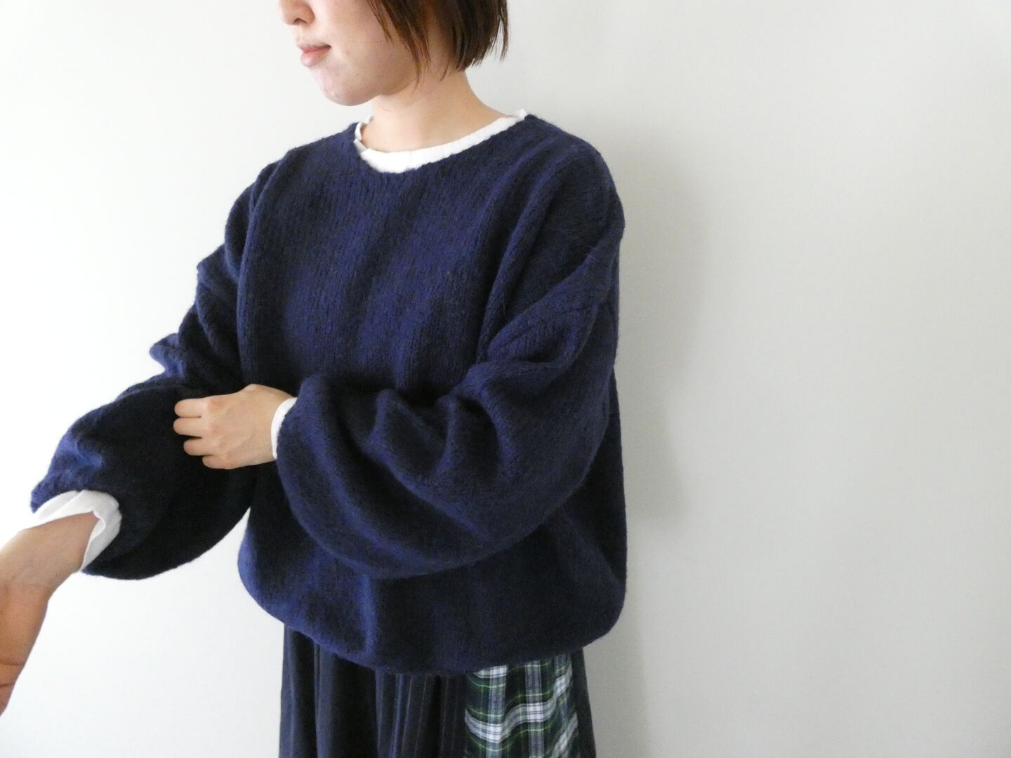 ichi(イチ) ウールアルパカショート丈プルオーバーの商品画像5