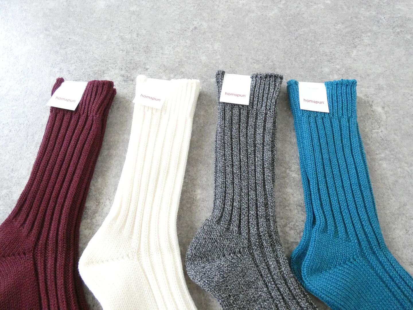 homspun(ホームスパン) コットンウールソックスの商品画像3