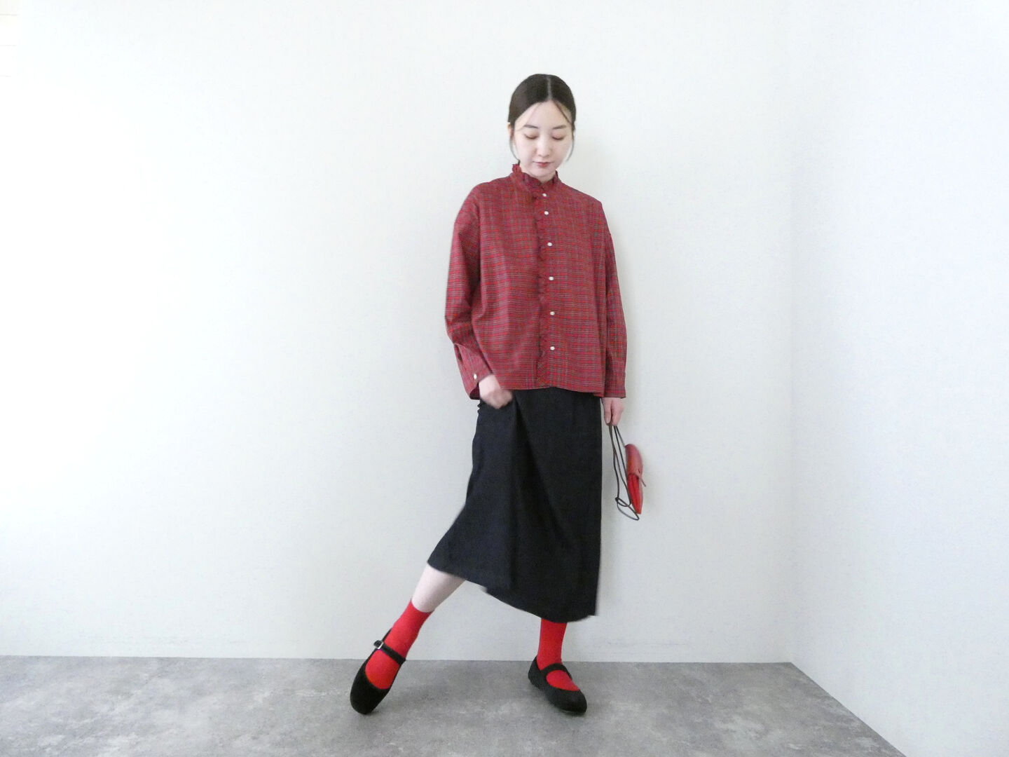 NATURAL LAUNDRY(ナチュラルランドリー) タータン フリルシャツの商品画像10