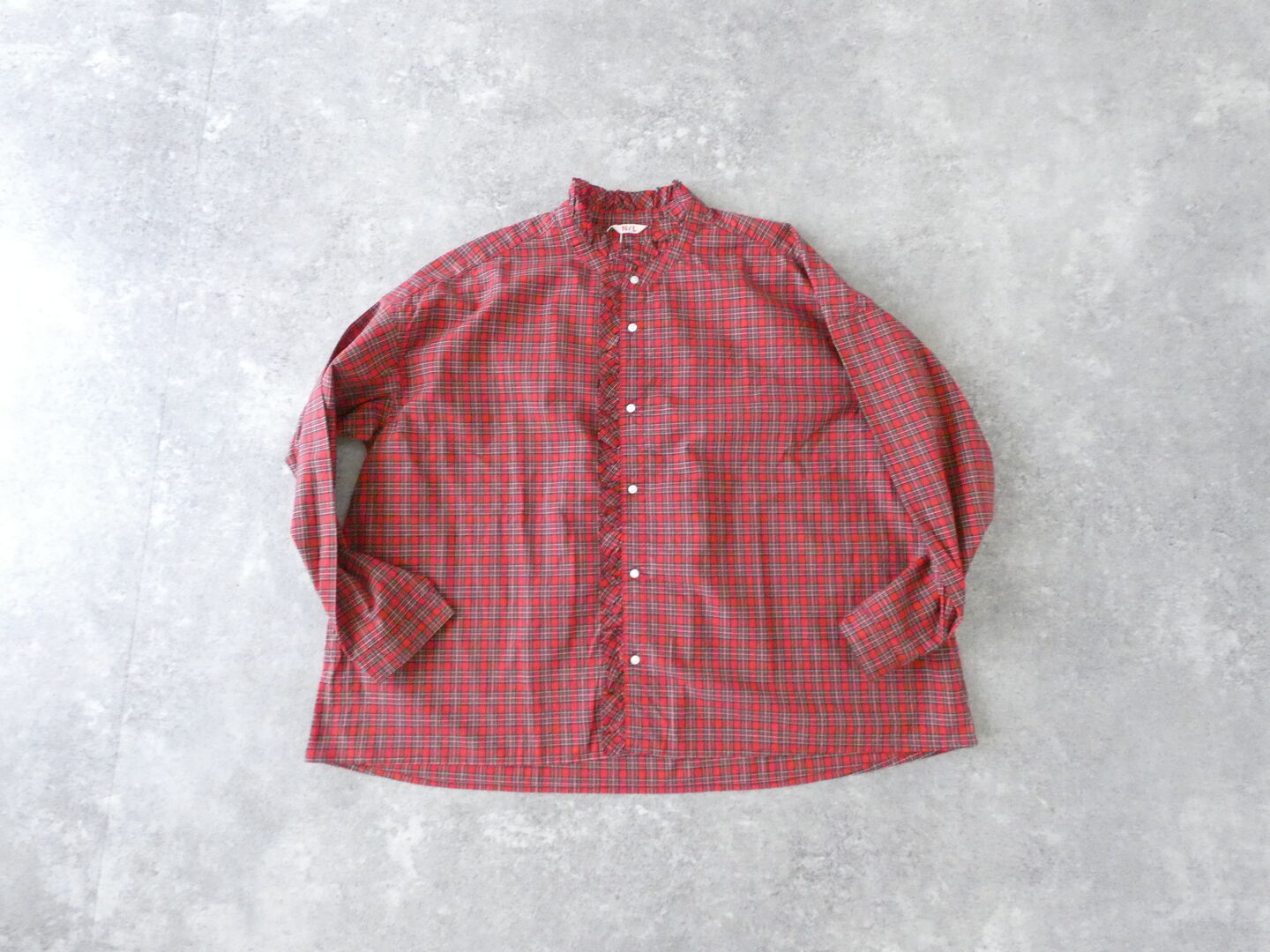 NATURAL LAUNDRY(ナチュラルランドリー) タータン フリルシャツの商品画像3
