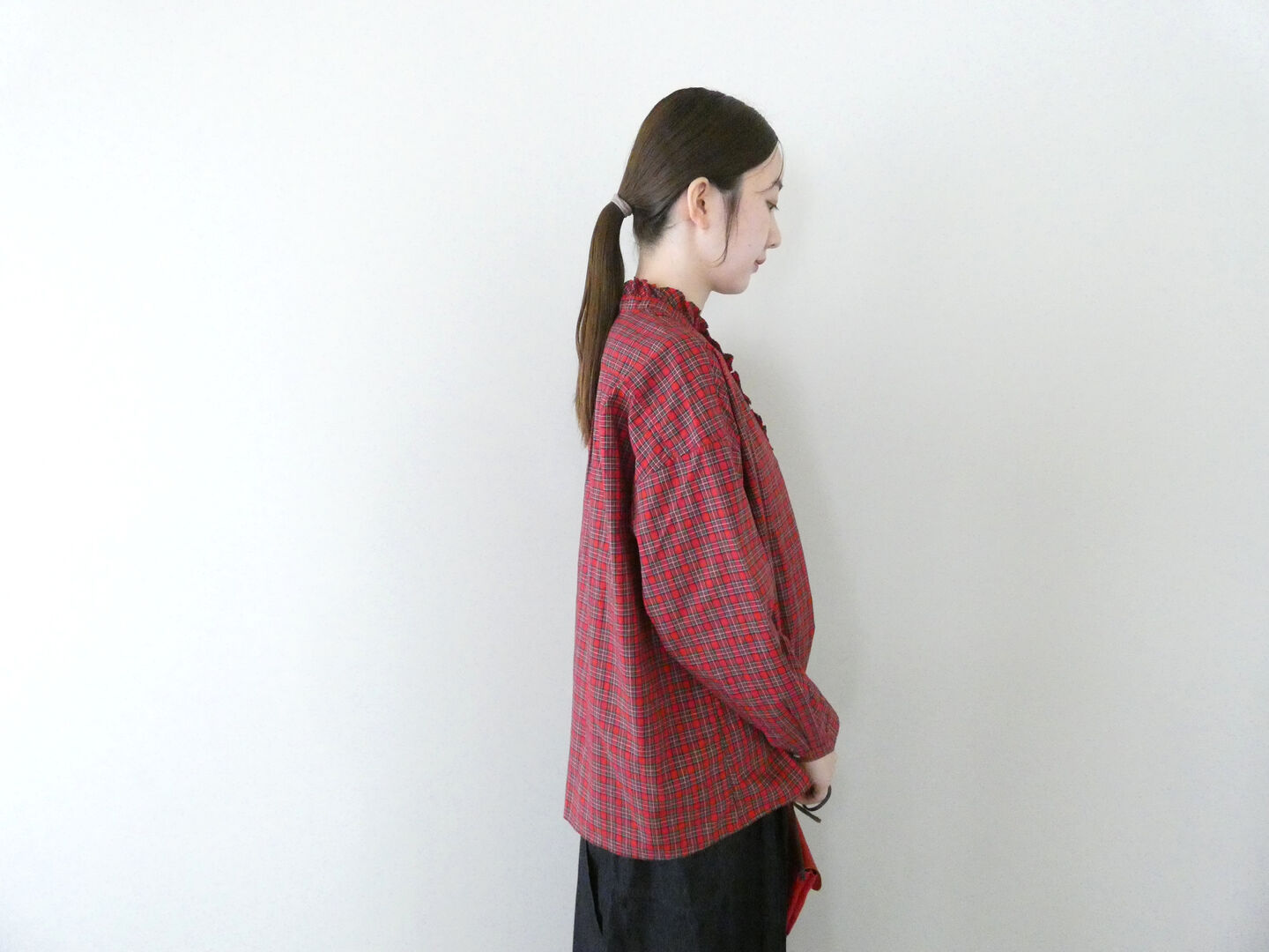 NATURAL LAUNDRY(ナチュラルランドリー) タータン フリルシャツの商品画像4