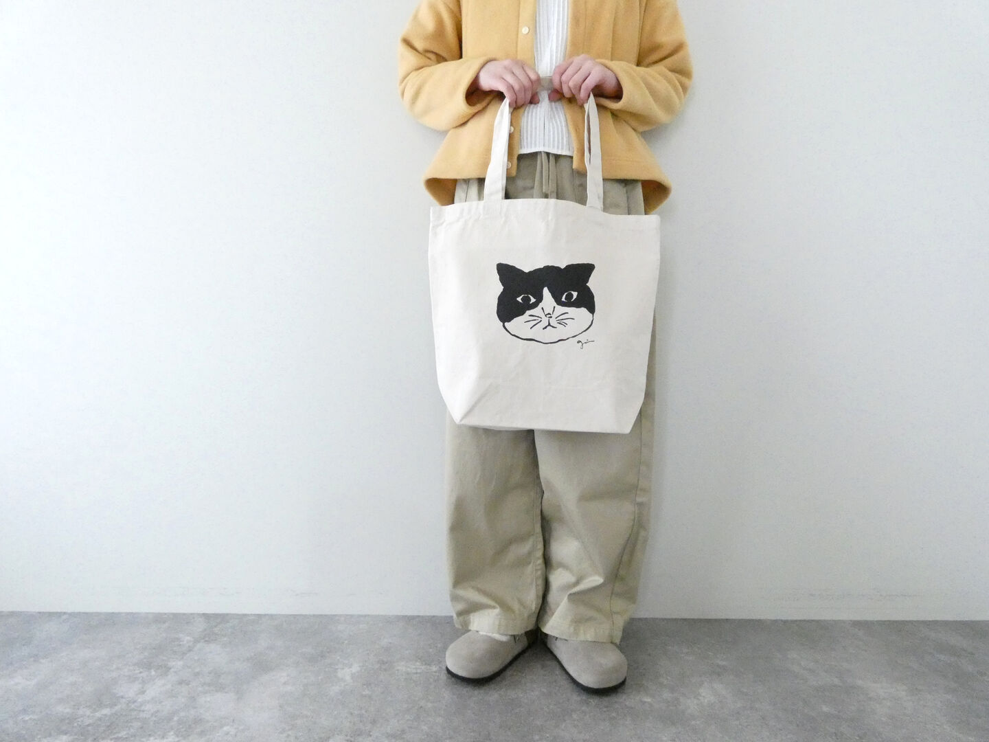 grin(グリン) モノトーンねこプリントBAGの商品画像1