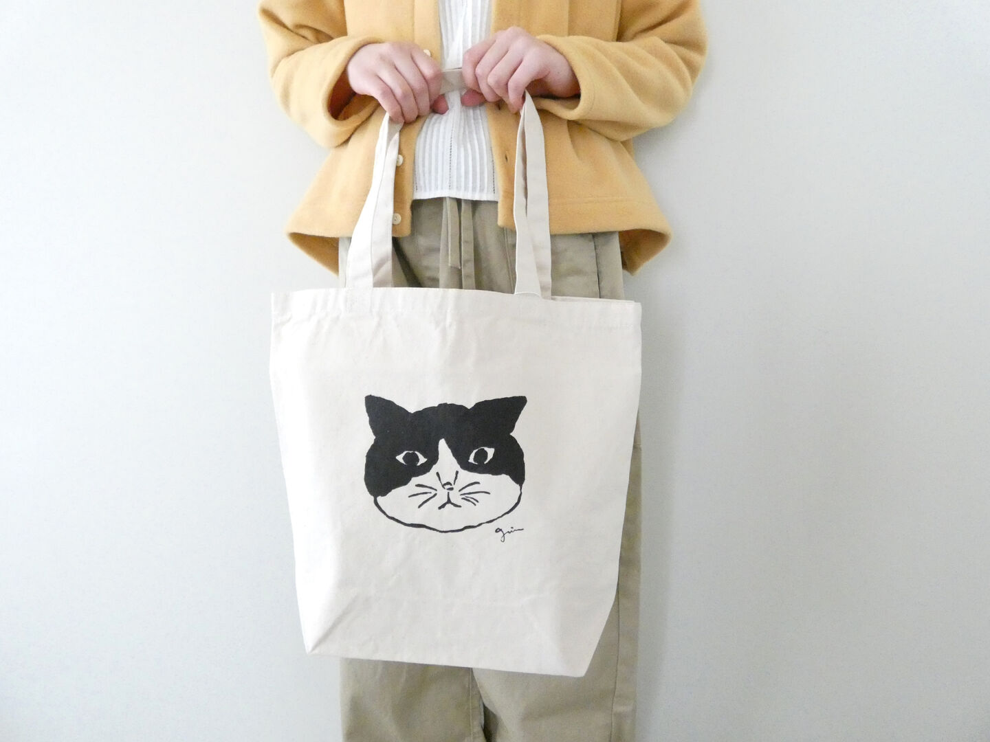 grin(グリン) モノトーンねこプリントBAGの商品画像2