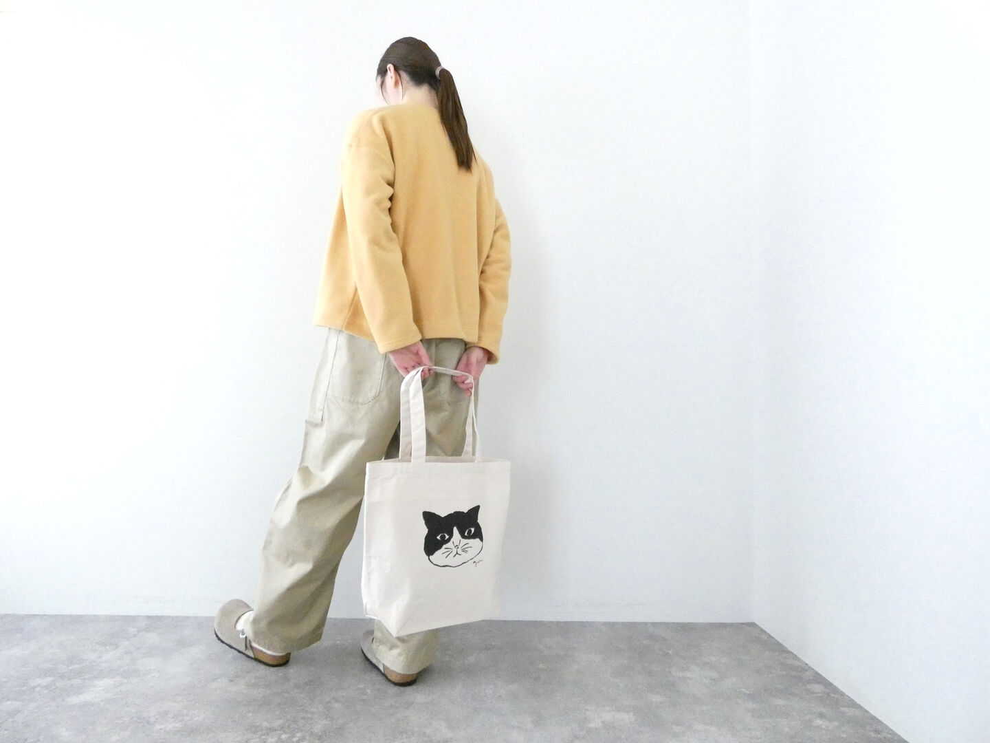 grin(グリン) モノトーンねこプリントBAGの商品画像3