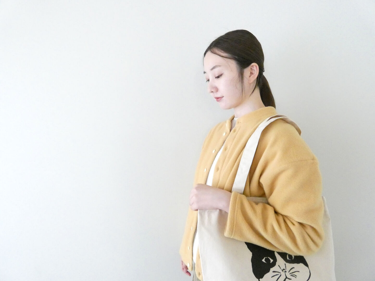 grin(グリン) モノトーンねこプリントBAGの商品画像6