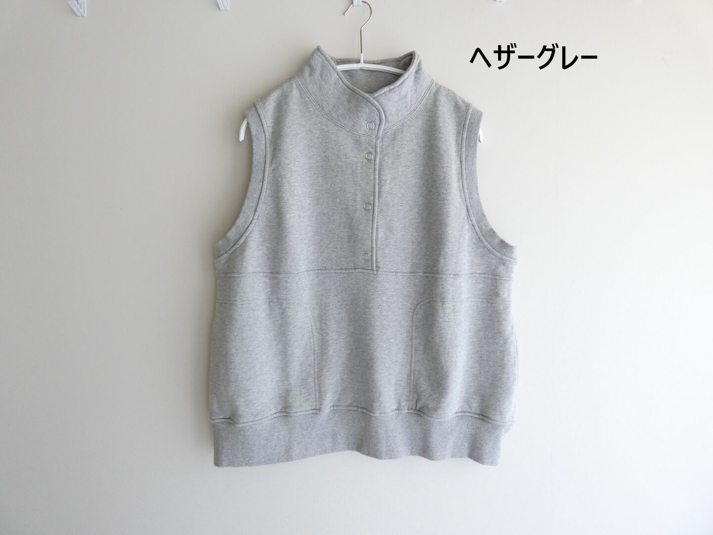 BLUE LAKE MARKET(ブルーレイクマーケット) セントラルタンブラー起毛ドットボタン付きベストの商品画像28