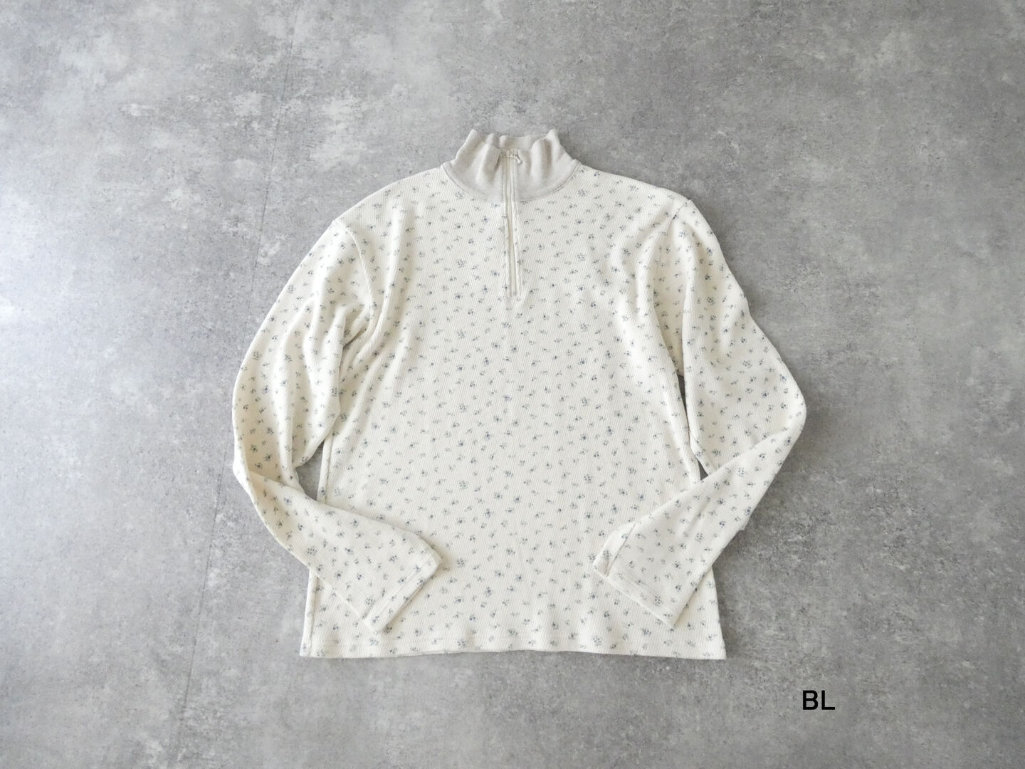 KAPITAL(キャピタル) ワッフル天竺小花プリントハーフZIPロンTの商品画像12