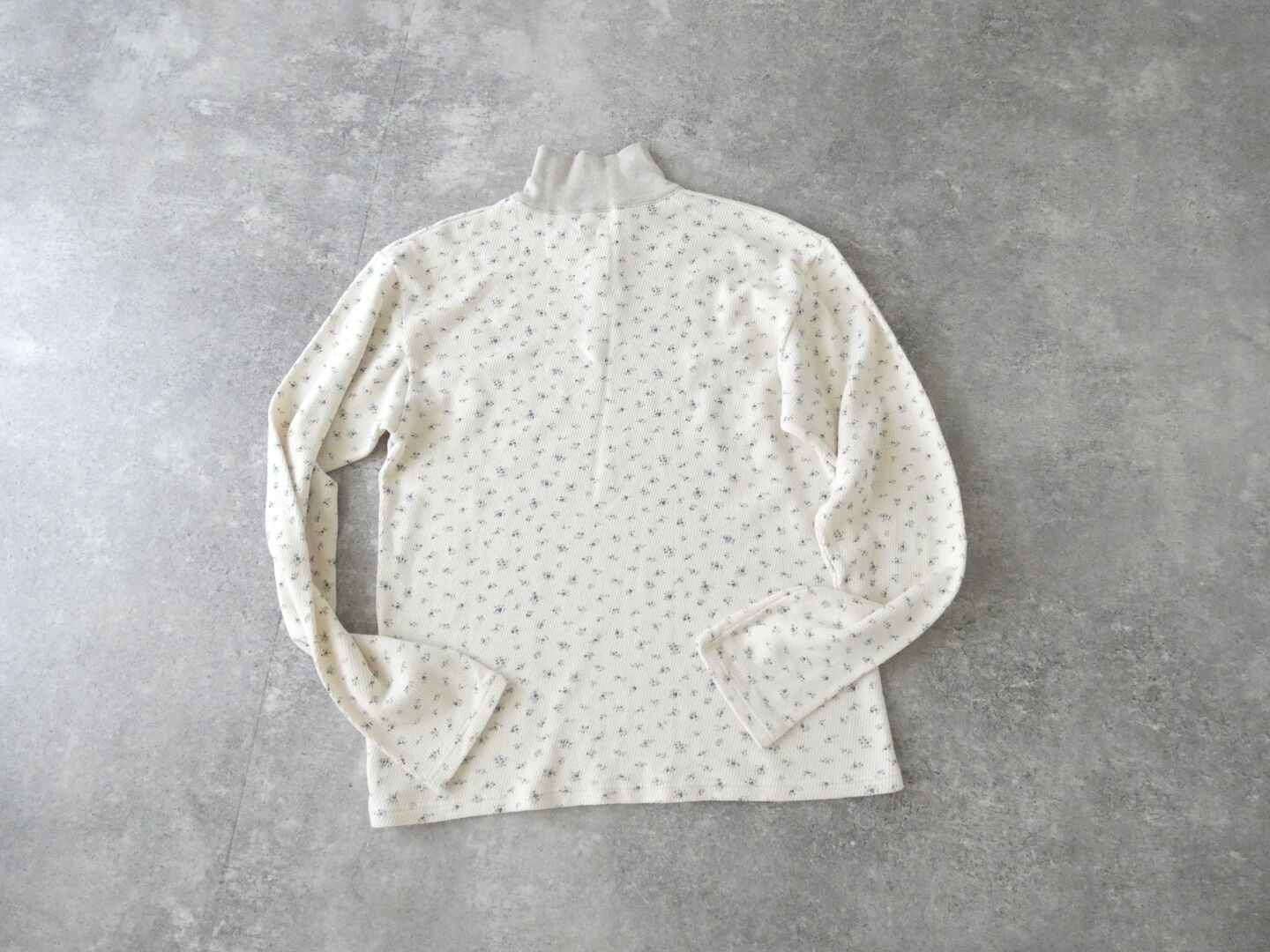 KAPITAL(キャピタル) ワッフル天竺小花プリントハーフZIPロンTの商品画像13