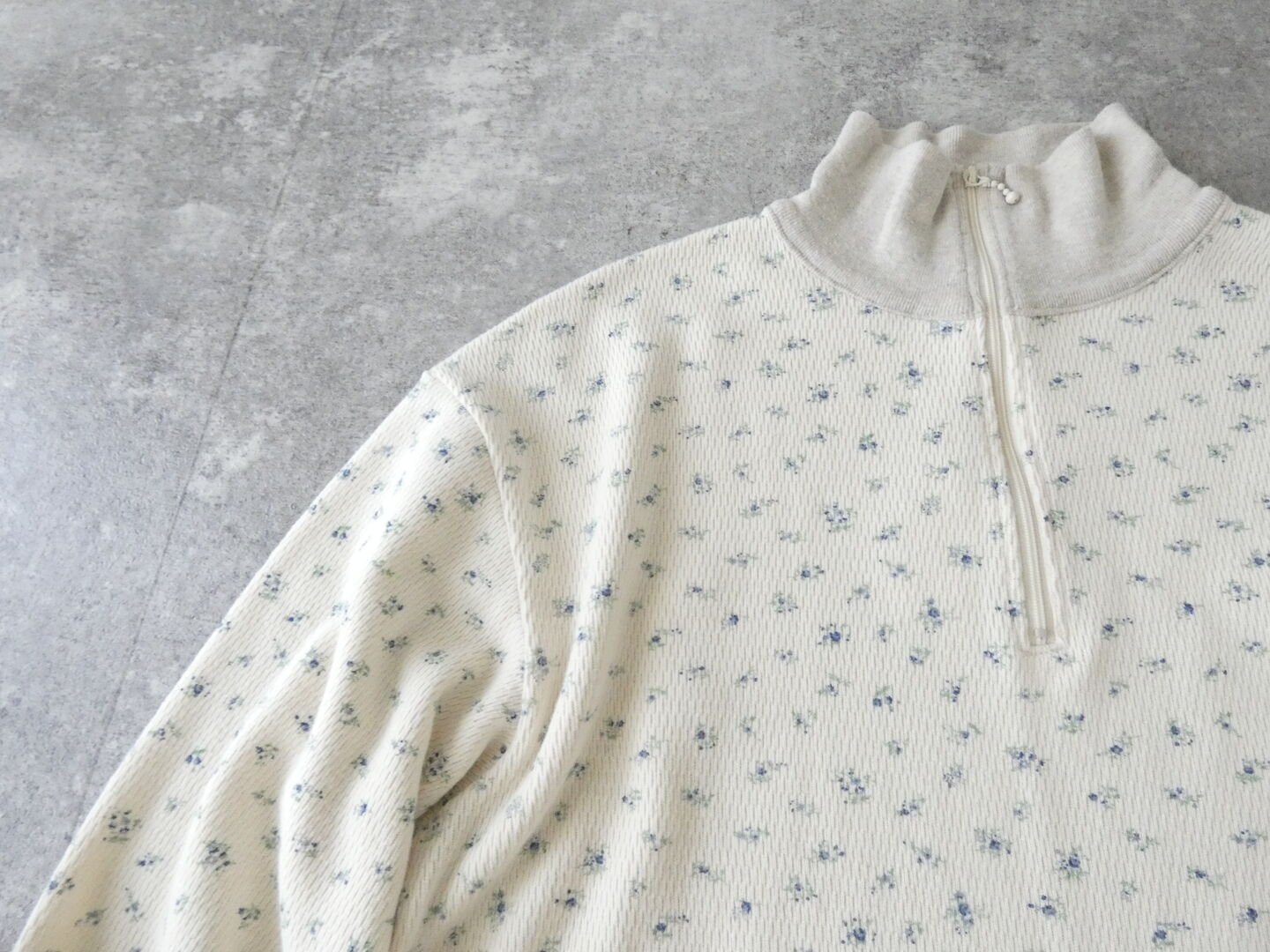 KAPITAL(キャピタル) ワッフル天竺小花プリントハーフZIPロンTの商品画像17