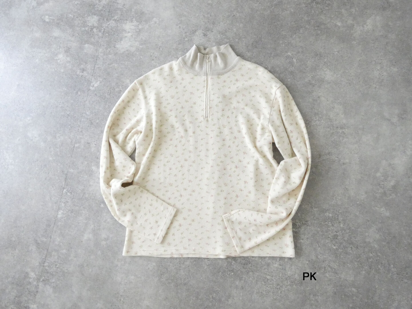 KAPITAL(キャピタル) ワッフル天竺小花プリントハーフZIPロンTの商品画像28