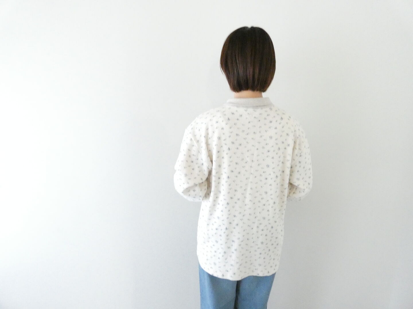 KAPITAL(キャピタル) ワッフル天竺小花プリントハーフZIPロンTの商品画像7
