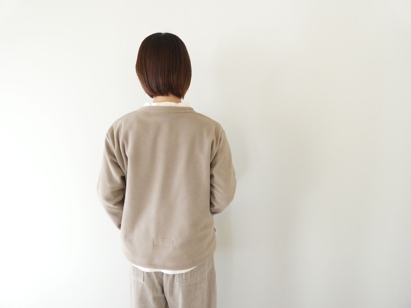 快晴堂(かいせいどう) HAYATE・軽くあたたかいインナーフリース 水玉ポケット・クルーネックプルオーバーの商品画像8